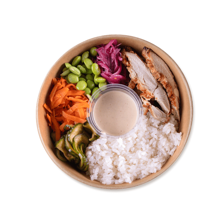BOWL WITH CHICKEN KARAAGE